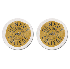 Thirsty Car Coaster 2-Pack, Natural