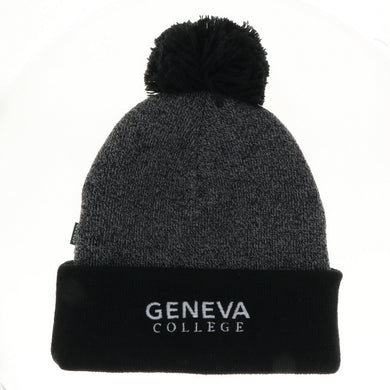 Marled Cuff Beanie, Black