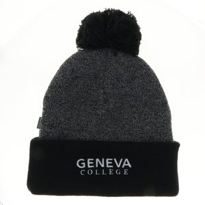 Marled Cuff Beanie, Black