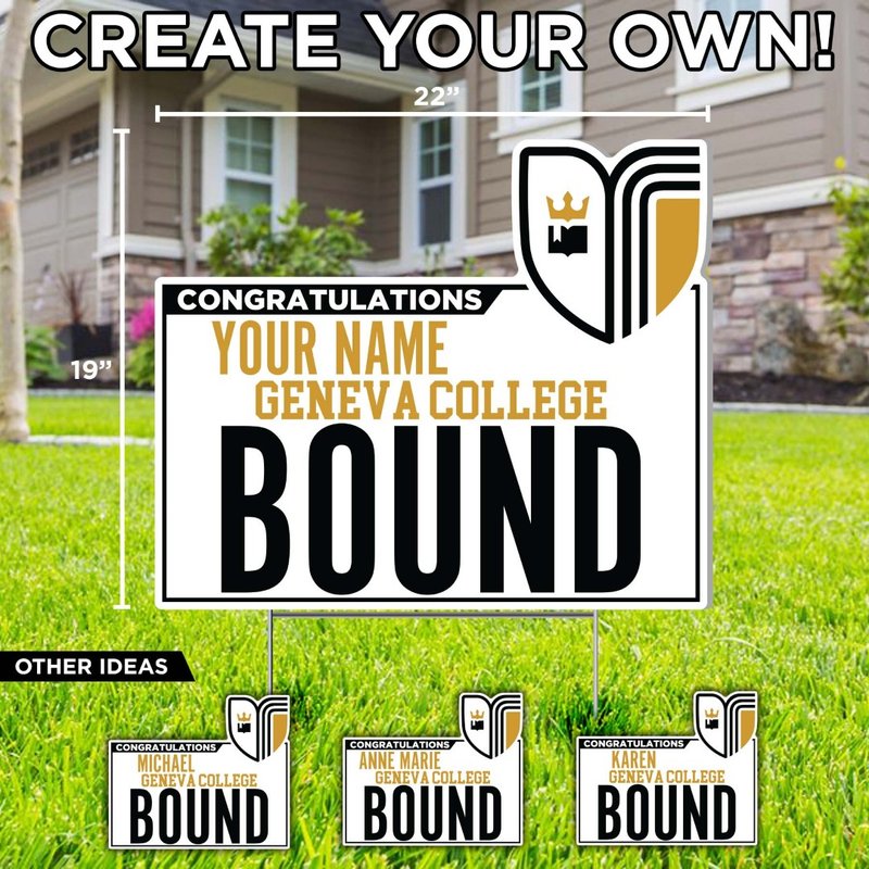 Custom Graduation Yard Sign | Name Bound
