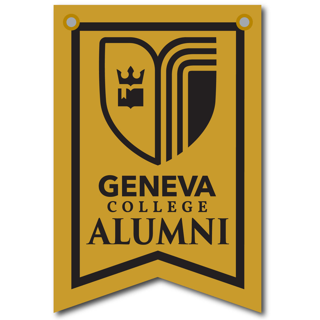 12 X 18 Dovetail Seal Alumni Banner| Black