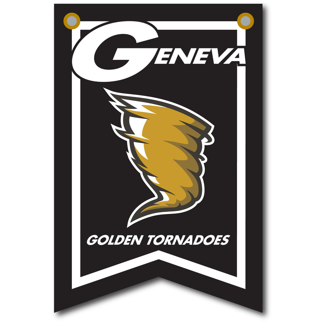 12 X 18 Dovetail Athletic Banner| Black