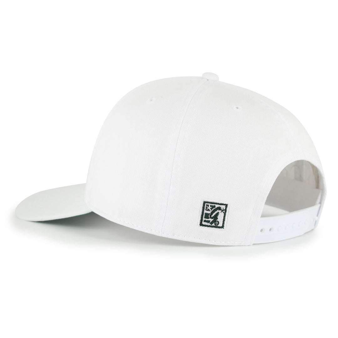 Retro Circle 80's Throwback | White