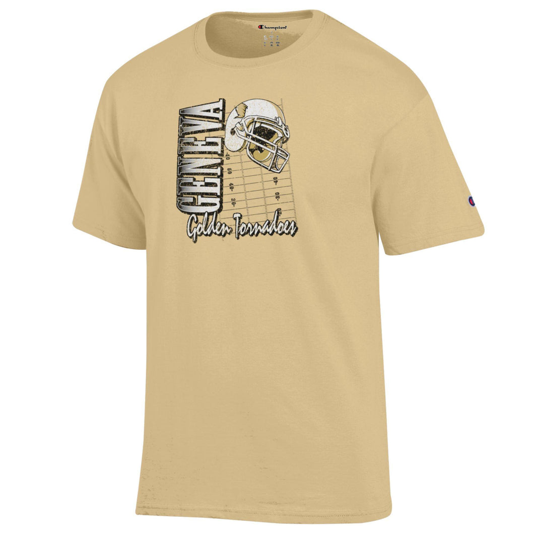 Retro Football Tee | Vegas Gold