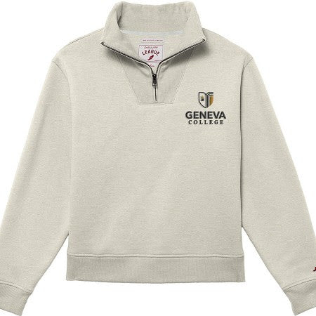 Ladies 1991 Brushes 1/4 Zip | Oatmeal