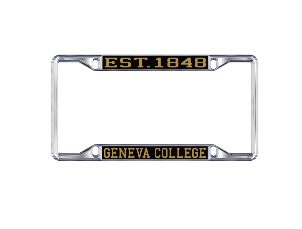EST. 1848 License Plate Frame | Black/Gold