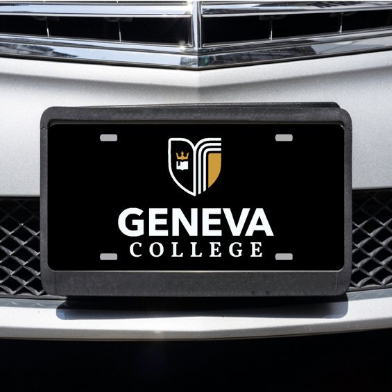 Geneva Dibond License Plate, Black