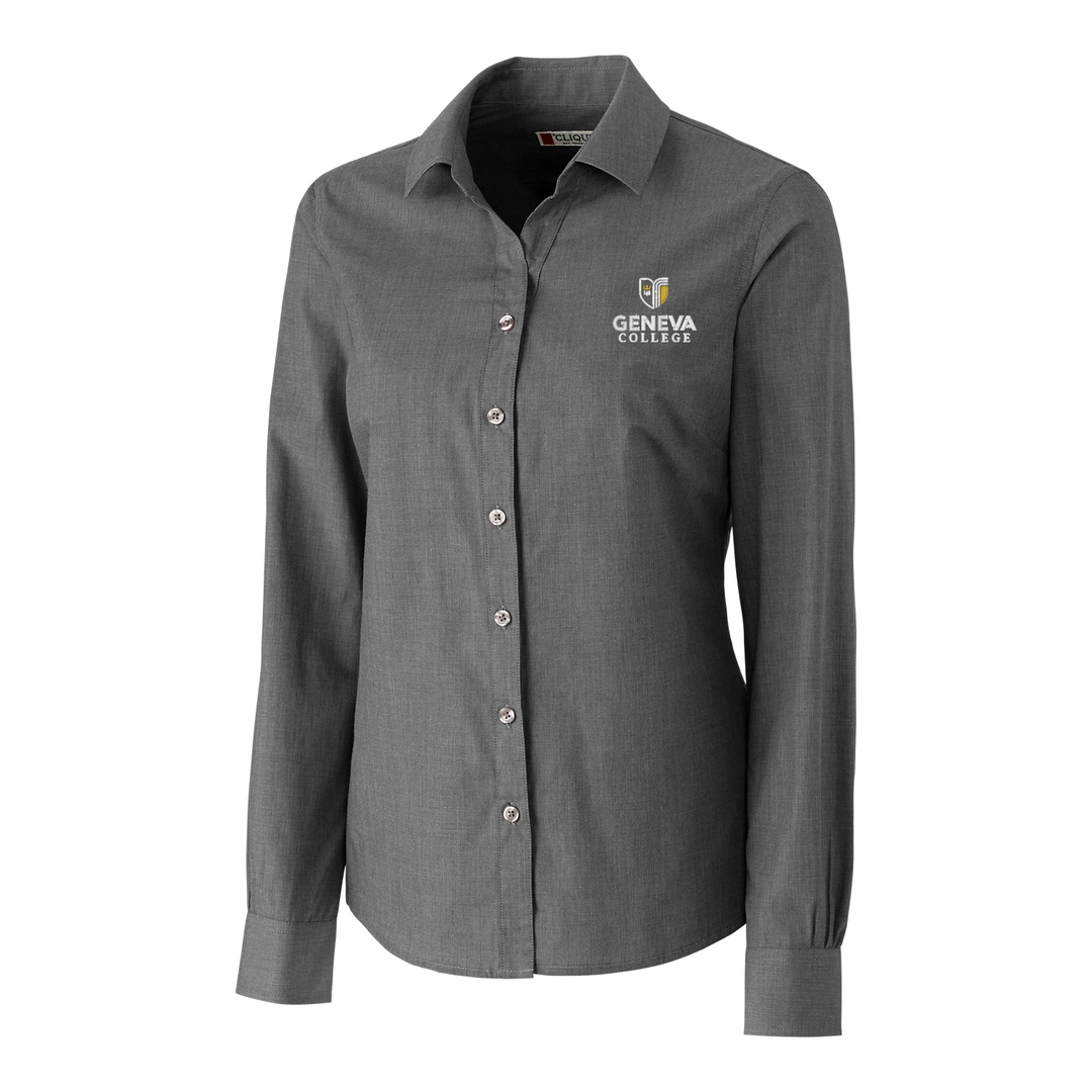 Ladies L/S Halden Button Down | Graphite
