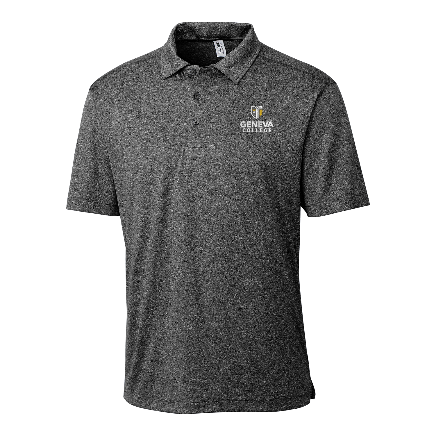 Men's Charge Active Polo | Black Heather – Geneva College Campus Store
