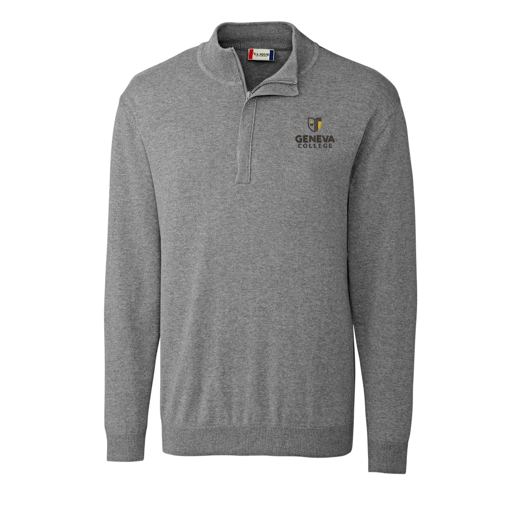 Men's Imatra Half Zip Sweater, Charcoal Melange (MQS00001)